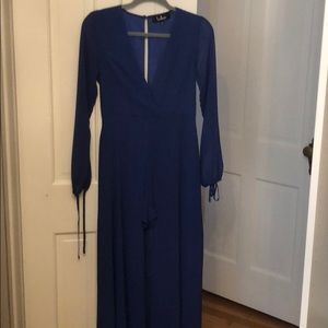 Long sleeve romper with train